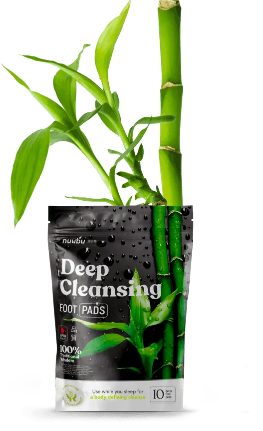 Nuubu Deep Cleansing Foot Pads &mdash; Natural Bamboo Ingredients Box