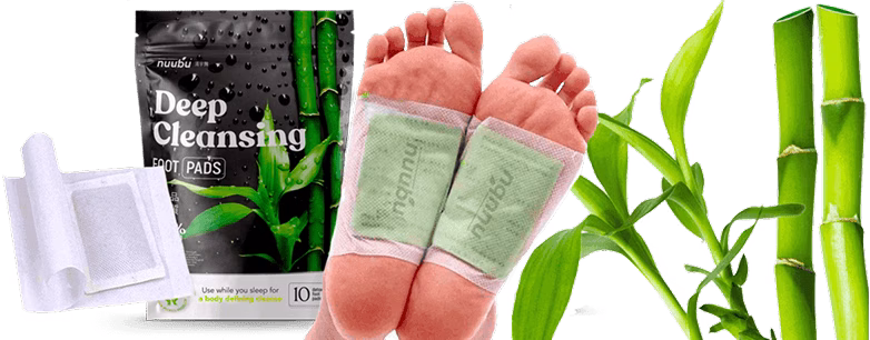 Nuubu Deep Cleansing Foot Pads &mdash; 8 Natural Ingredients Circle